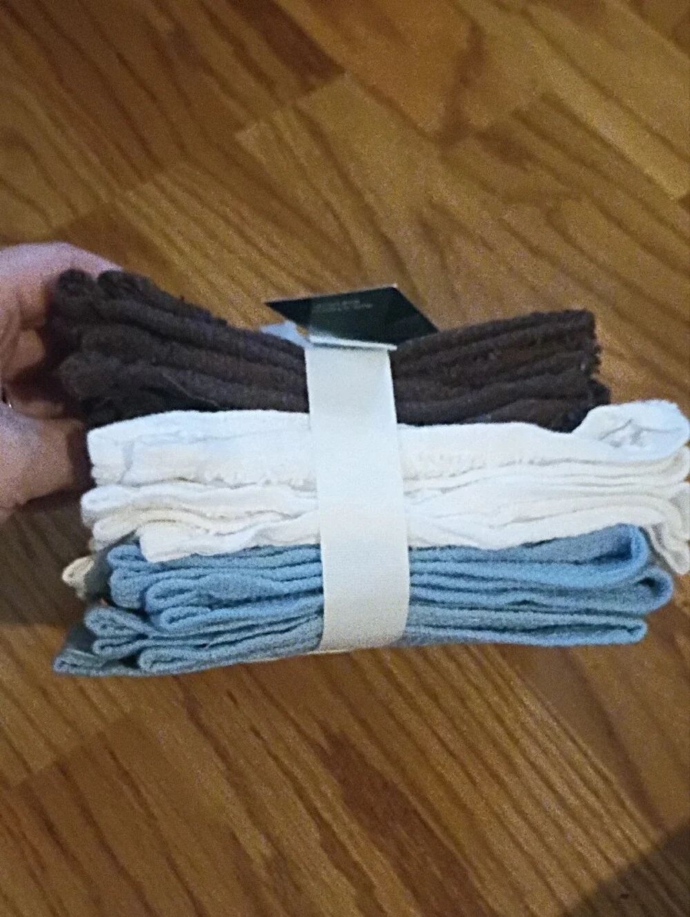 Brown Cotton Washcloths - Set of Eight